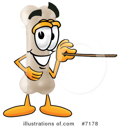 Royalty-Free (RF) Bone Clipart Illustration by Mascot Junction - Stock Sample #7178