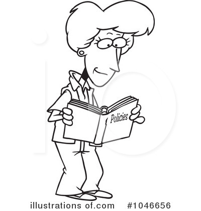 Royalty-Free (RF) Book Clipart Illustration by toonaday - Stock Sample #1046656