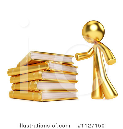 Royalty-Free (RF) Book Clipart Illustration by Leo Blanchette - Stock Sample #1127150