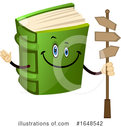 Royalty-Free (RF) Book Mascot Clipart Illustration by Morphart Creations - Stock Sample #1648542