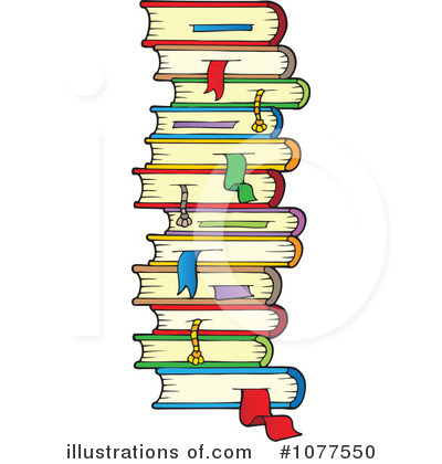 Royalty-Free (RF) Books Clipart Illustration by visekart - Stock Sample #1077550