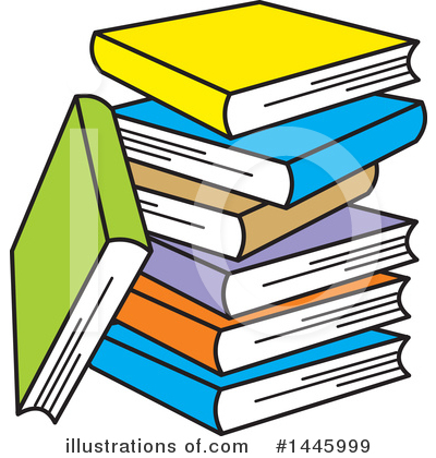 Book Clipart #1445999 by Johnny Sajem