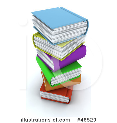 Royalty-Free (RF) Books Clipart Illustration by KJ Pargeter - Stock Sample #46529