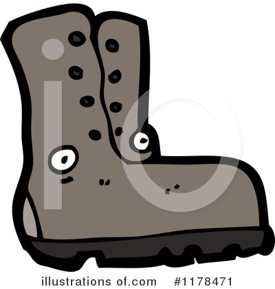 Royalty-Free (RF) Boot Clipart Illustration by lineartestpilot - Stock Sample #1178471