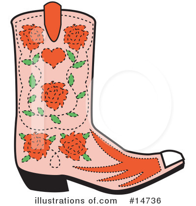 Royalty-Free (RF) Boot Clipart Illustration by Andy Nortnik - Stock Sample #14736