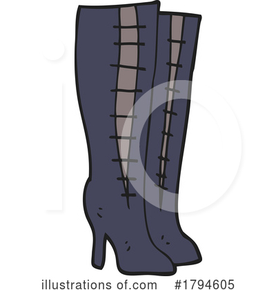 Royalty-Free (RF) Boots Clipart Illustration by lineartestpilot - Stock Sample #1794605