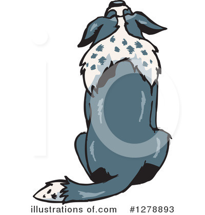 Royalty-Free (RF) Border Collie Clipart Illustration by Dennis Holmes Designs - Stock Sample #1278893
