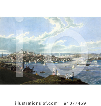 Royalty-Free (RF) Boston Clipart Illustration by JVPD - Stock Sample #1077459