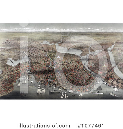 Royalty-Free (RF) Boston Clipart Illustration by JVPD - Stock Sample #1077461