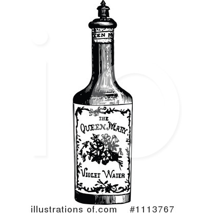 Royalty-Free (RF) Bottle Clipart Illustration by Prawny Vintage - Stock Sample #1113767