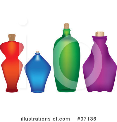 Royalty-Free (RF) Bottles Clipart Illustration by Pams Clipart - Stock Sample #97136