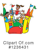 Bouncy House Clipart #1236431 by Dennis Holmes Designs
