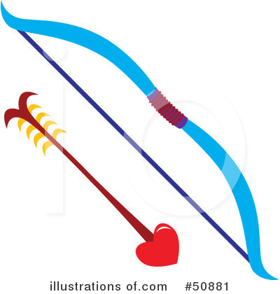Royalty-Free (RF) Bow And Arrow Clipart Illustration by Cherie Reve - Stock Sample #50881