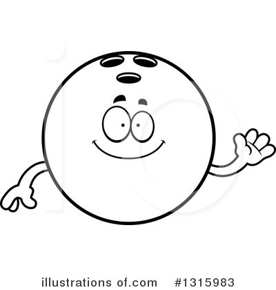 Royalty-Free (RF) Bowling Ball Character Clipart Illustration by Cory Thoman - Stock Sample #1315983