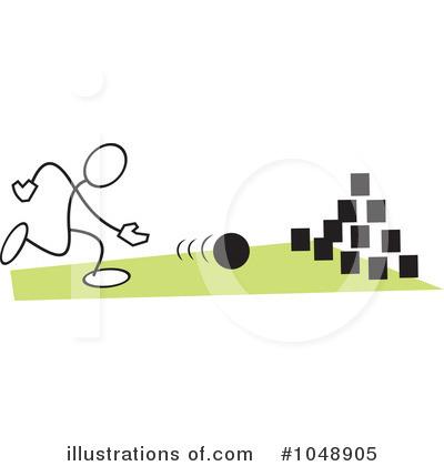 Royalty-Free (RF) Bowling Clipart Illustration by Johnny Sajem - Stock Sample #1048905