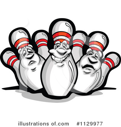 Royalty-Free (RF) Bowling Clipart Illustration by Chromaco - Stock Sample #1129977