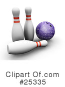 Bowling Clipart #25335 by KJ Pargeter