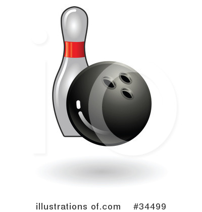 Bowling Ball Clipart #34499 by AtStockIllustration
