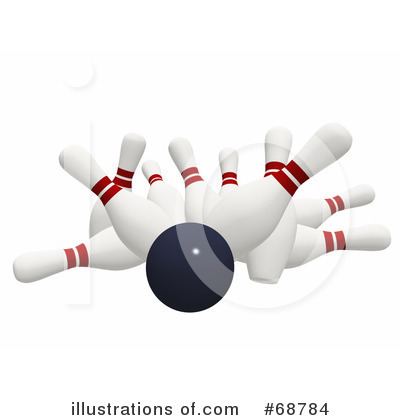 Royalty-Free (RF) Bowling Clipart Illustration by ShazamImages - Stock Sample #68784