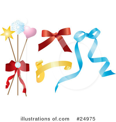 Royalty-Free (RF) Bows Clipart Illustration by Eugene - Stock Sample #24975
