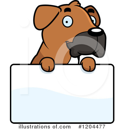 Royalty-Free (RF) Boxer Clipart Illustration by Cory Thoman - Stock Sample #1204477