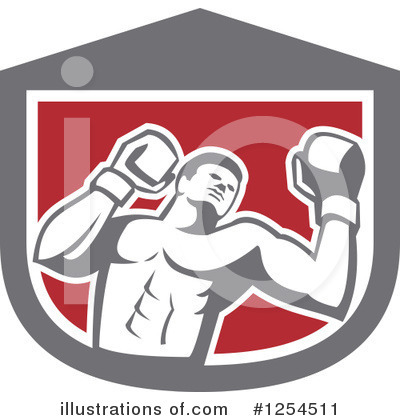 Royalty-Free (RF) Boxer Clipart Illustration by patrimonio - Stock Sample #1254511