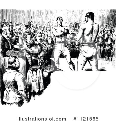 Royalty-Free (RF) Boxing Clipart Illustration by Prawny Vintage - Stock Sample #1121565