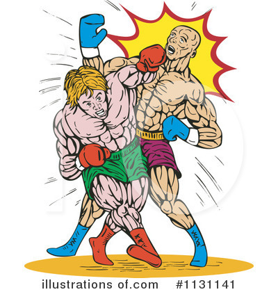 Royalty-Free (RF) Boxing Clipart Illustration by patrimonio - Stock Sample #1131141