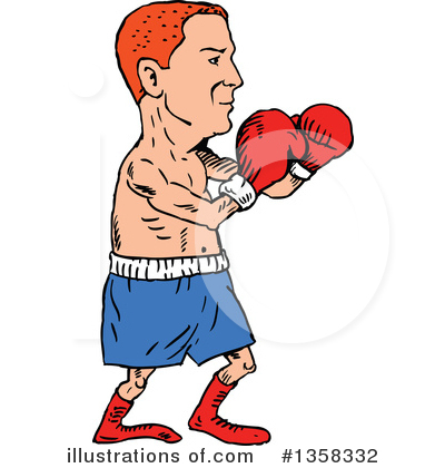Royalty-Free (RF) Boxing Clipart Illustration by patrimonio - Stock Sample #1358332