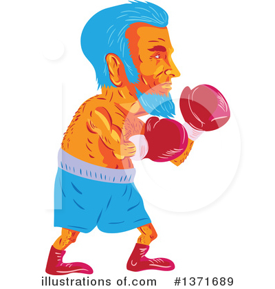 Royalty-Free (RF) Boxing Clipart Illustration by patrimonio - Stock Sample #1371689