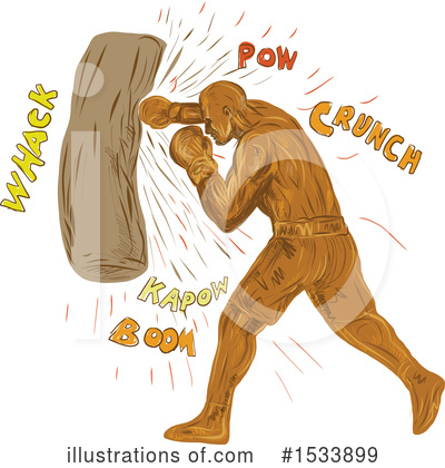 Royalty-Free (RF) Boxing Clipart Illustration by patrimonio - Stock Sample #1533899