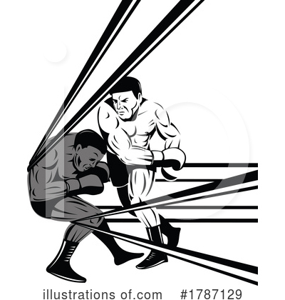 Royalty-Free (RF) Boxing Clipart Illustration by patrimonio - Stock Sample #1787129