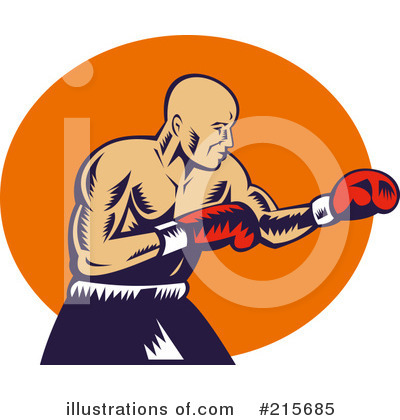 Royalty-Free (RF) Boxing Clipart Illustration by patrimonio - Stock Sample #215685