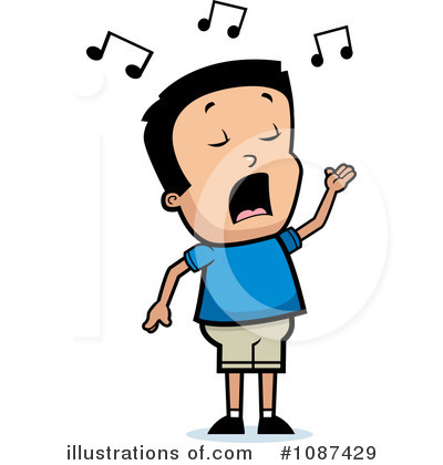 Singing Clipart #1087429 by Cory Thoman