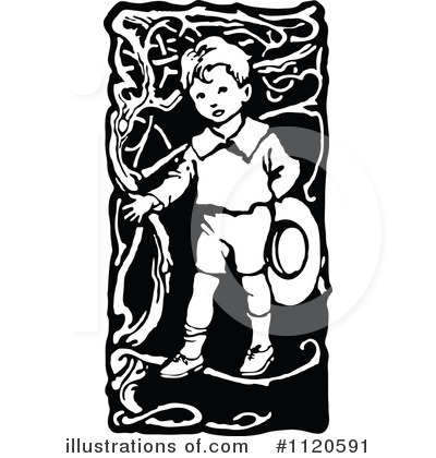 Royalty-Free (RF) Boy Clipart Illustration by Prawny Vintage - Stock Sample #1120591