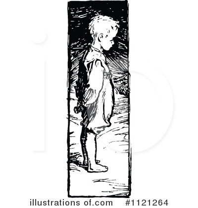 Royalty-Free (RF) Boy Clipart Illustration by Prawny Vintage - Stock Sample #1121264