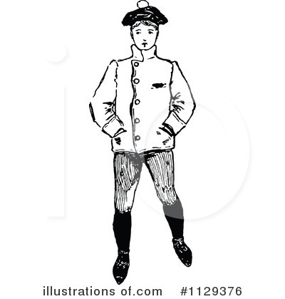 Royalty-Free (RF) Boy Clipart Illustration by Prawny Vintage - Stock Sample #1129376