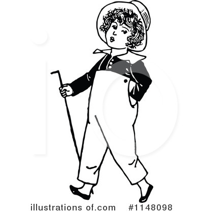 Royalty-Free (RF) Boy Clipart Illustration by Prawny Vintage - Stock Sample #1148098