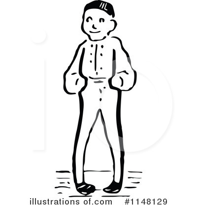 Royalty-Free (RF) Boy Clipart Illustration by Prawny Vintage - Stock Sample #1148129