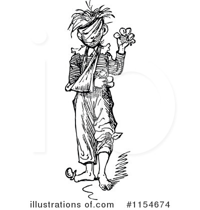Royalty-Free (RF) Boy Clipart Illustration by Prawny Vintage - Stock Sample #1154674