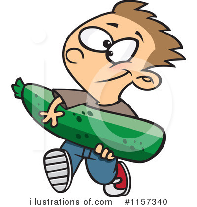 Zucchini Clipart #1157340 by toonaday