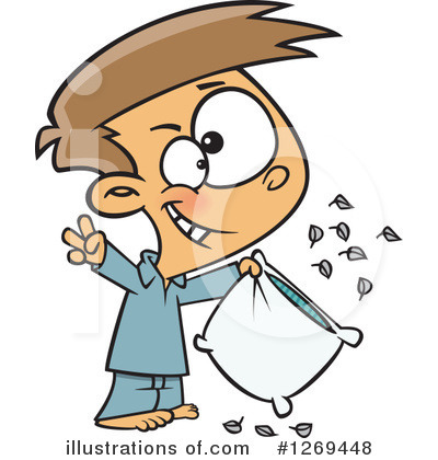 Pillow Fight Clipart #1269448 by toonaday