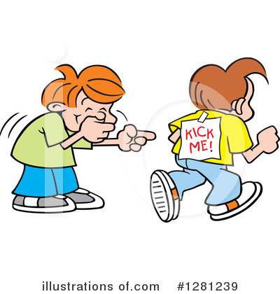 Bullying Clipart #1281239 by Johnny Sajem
