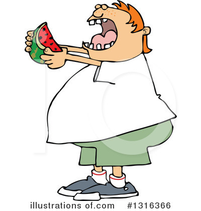 Obese Clipart #1316366 by djart
