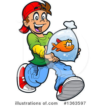 Goldfish Clipart #1363597 by Clip Art Mascots