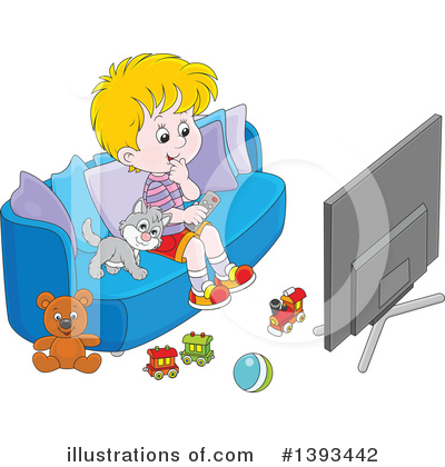 Living Room Clipart #1393442 by Alex Bannykh