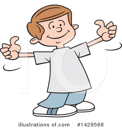 Thumb Up Clipart #1429568 by Johnny Sajem