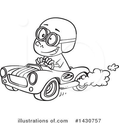Race Car Clipart #1430757 by toonaday