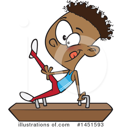Gymnast Clipart #1451593 by toonaday