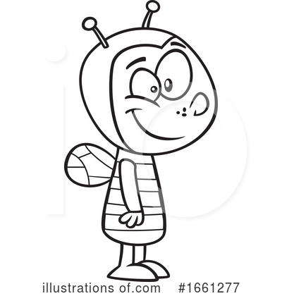Bee Clipart #1661277 by toonaday